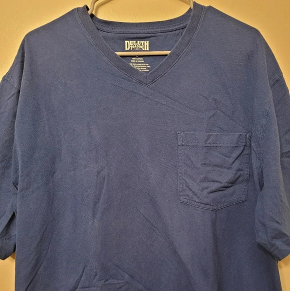 **4/$20 TEES**Duluth trading co vneck tee size Large LOT R1 - Picture 2 of 5
